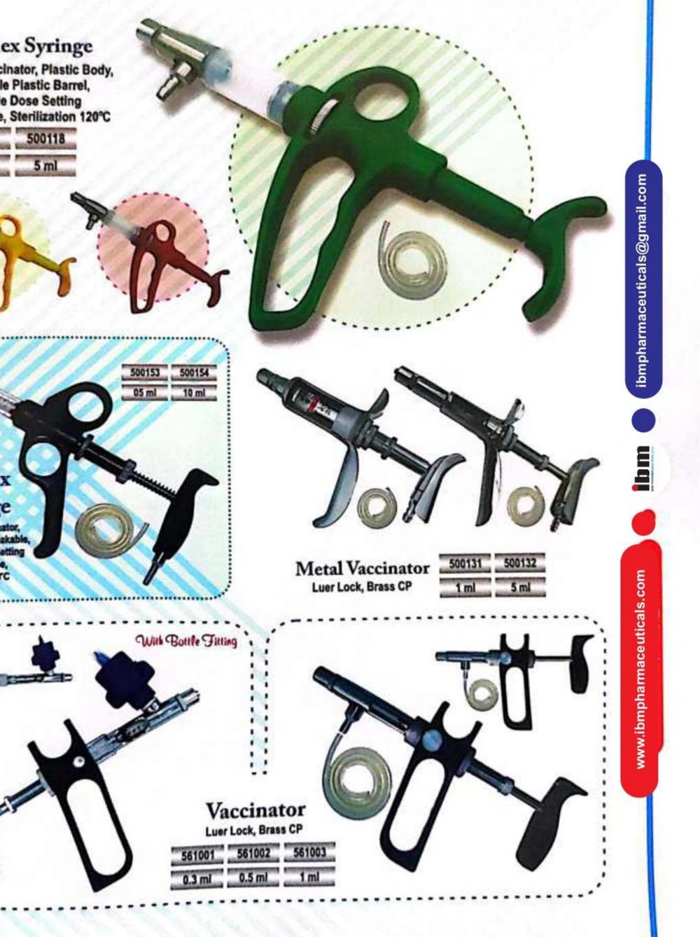 Automatic Vaccinators — product photography from the IBM Investment Ltd. catalogue